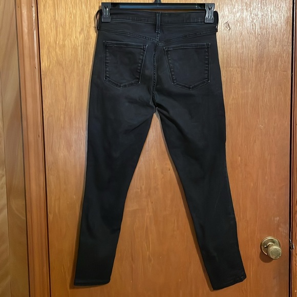 •GAP•BLACK RINSE TRUE SCULPT MID RISE SKINNY DENIM JEANS SIZE 28/6R - Picture 3 of 11
